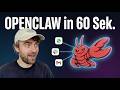 OpenClaw jetzt für JEDEN nutzbar: Dein KI-Mitarbeiter in 60 Sekunden!