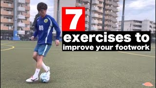 7 exercises to improve your footwork#footballskils #footballsoccer
