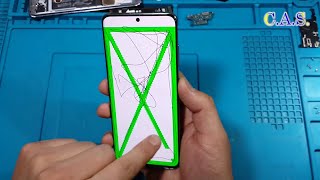 картинка: Samsung Galaxy S20, S20 plus треснул экран, замена экрана, замена крышки
