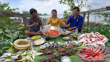 Dỡ Chà Chuột Khi Lũ Lên Nhanh Và Giao Lưu Với Cẩm Hằng |T483