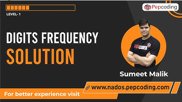 Digits Frequency | Solution