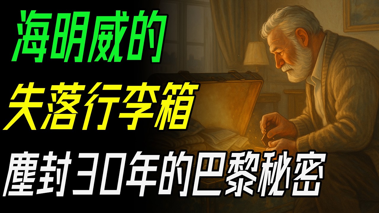 三十年後被找回的行李箱，竟藏著海明威的青春秘密｜《流動的盛宴》真實傳奇！