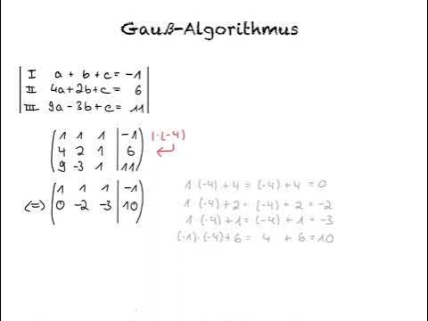 Gauß-Algorithmus - YouTube