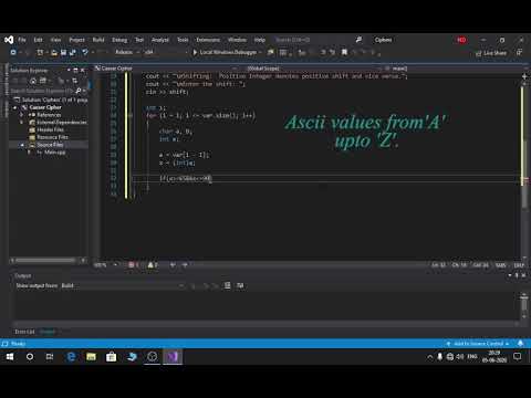 Caeser Cipher Text Encryption in C++ || Complete Program