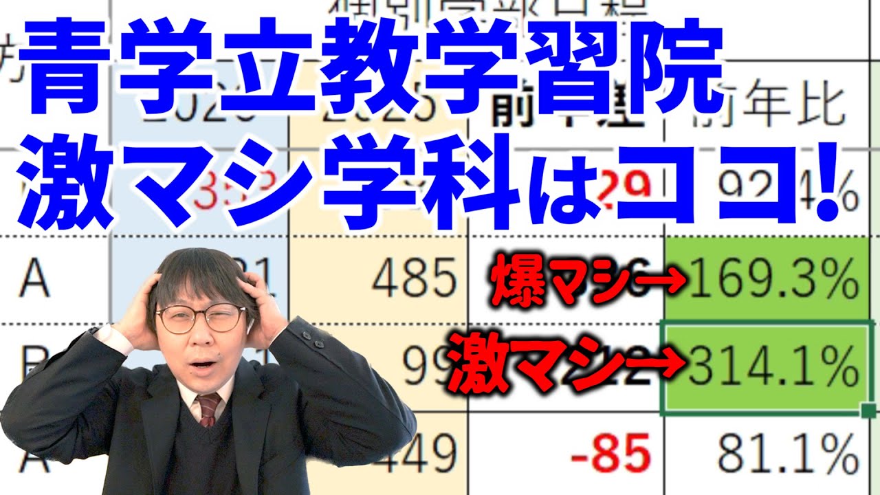 【2026大学入試】青学 立教 学習院の志願者数確定！ヤバい学科は？｜高校生専門の塾講師が大学受験について詳しく解説します