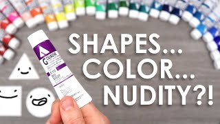 GOUACHE or ACRYLIC?! I’M CONFUSED! - Painting Silly Censored Figures