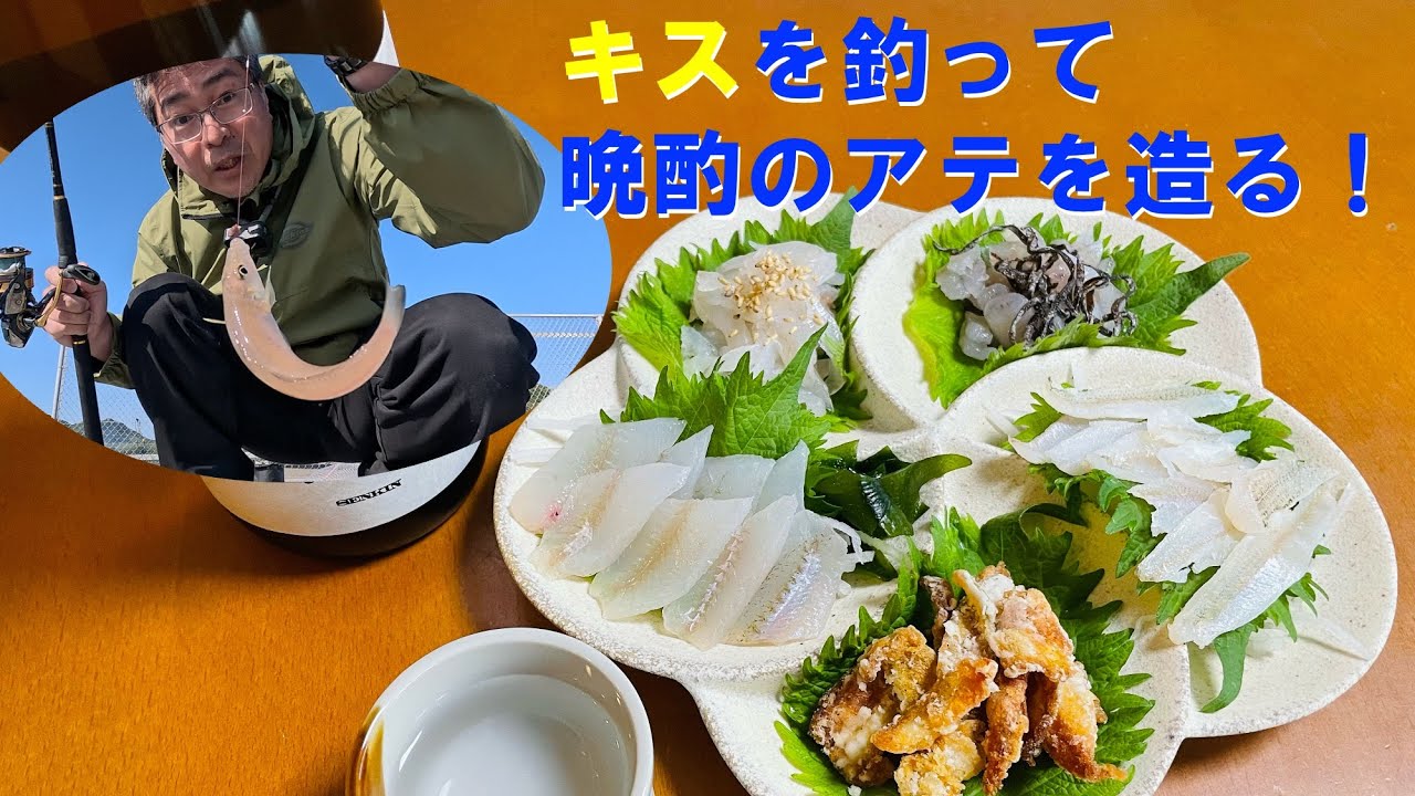 キスを釣って晩酌のアテを造る！