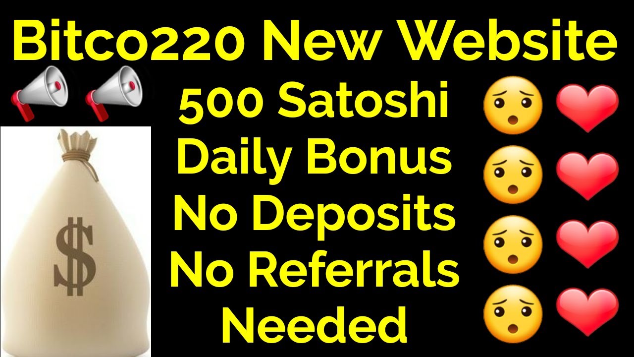Bitco220 New Mining Website 500 Satoshi Daily No Deposit No Referrals Needed