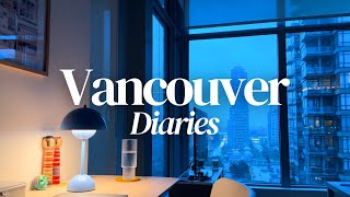 Vancouver Vlog | slow living, rainy days, studio apartment.