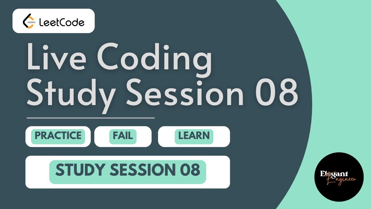 Live Coding Study Session - 08 | LeetCode Problem Solving | - YouTube