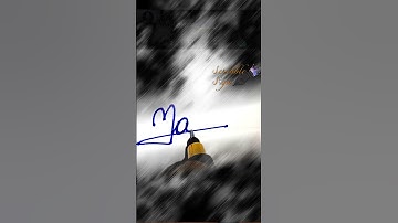 Mahi Name Signature writing video #shorts #signature #cursivewriting #howtosign #improve #sign #pen