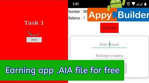 Earning app aia file appybuilder | best earning app aia file for appybuilder | aia file