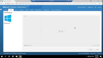 vRealize Automation Tutorial 4 - Requesting and tracking items (End user perspective)