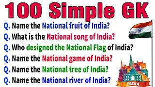 100 Simple and Easy GK General Knowledge Questions and Answers in English | GK Quiz | India GK Quiz
