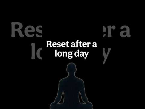 Evening Body Reset in 60 Seconds #bodyreset #eveningroutine #relax #stressrelief #mobility
