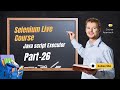 Selenium Course For Beginners Java script executor || Selenium Tutorial Free Part 26