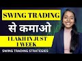 Powerful swing trading strategy with 95 accuracy  earn 50000 rs per month  trader sakshi