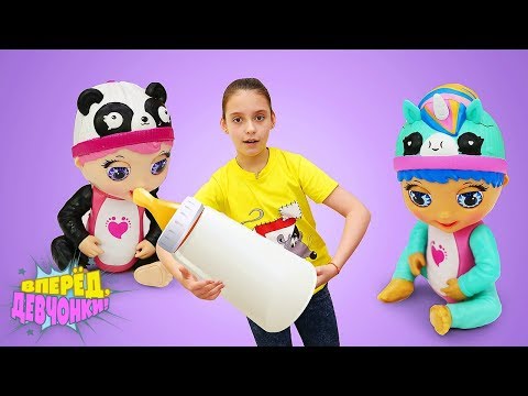 Шоу Вперед, девчонки! Мончичи играет в Tiny Toes. Видео распаковка для девочек.
