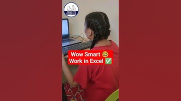 🤓🔥Smart Work in Excel✅ | excel tips and tricks | #excel #shortfeed #computer #shorts