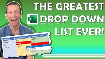 The 2nd EASIEST Excel multiple level drop down list. Newer even easier video is available in link 🔔