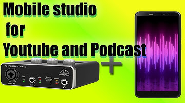 How to connect USB Audio interface to Mobile Phone | Mobile studio | Behringer UM2