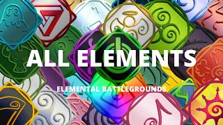 Showcasing All Elements | Elemental Battlegrounds - Roblox