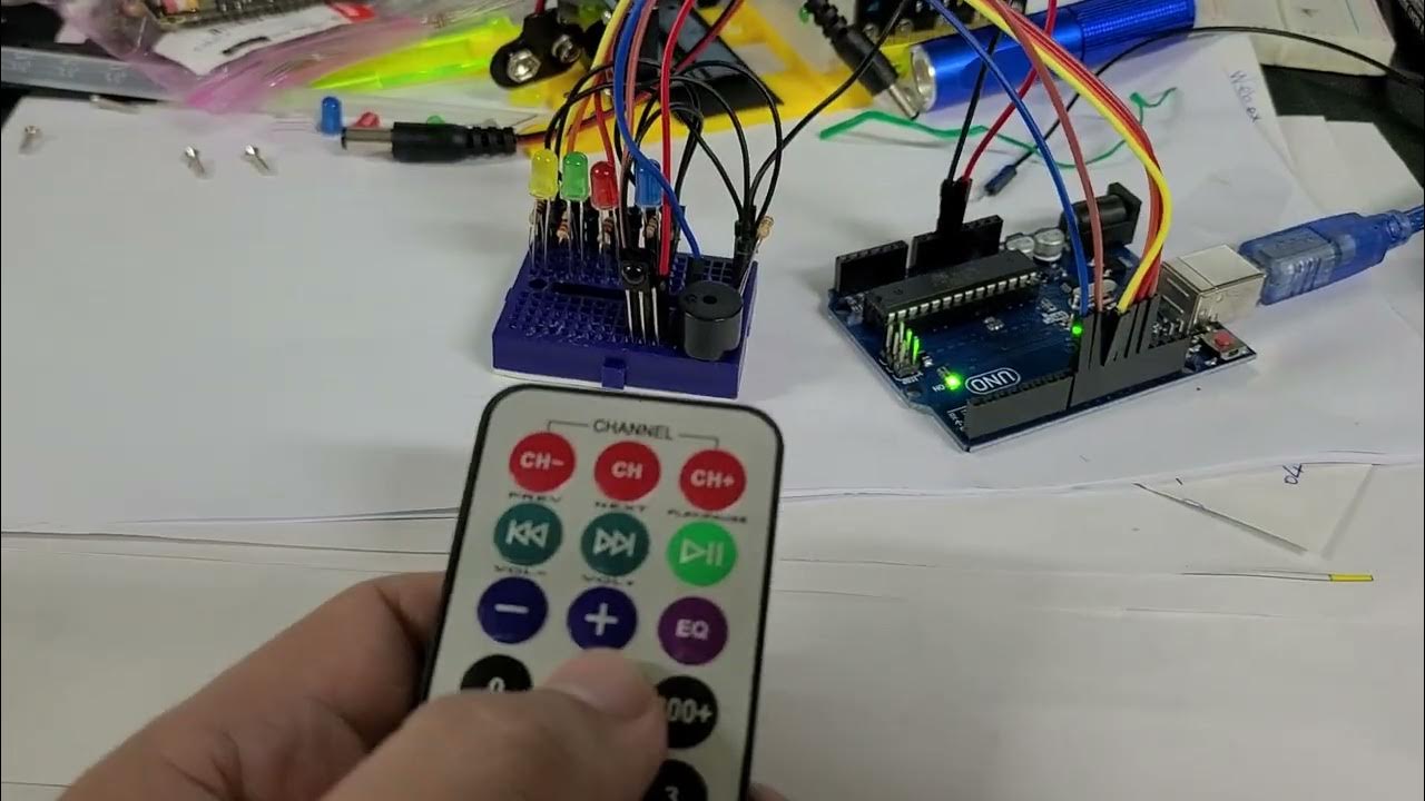 Arduino+紅外線控制LED - YouTube