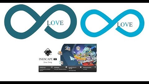 Inkscape Tutorial. Inkscape 1.0 Tutorial. Infinity Logo in Inkscape