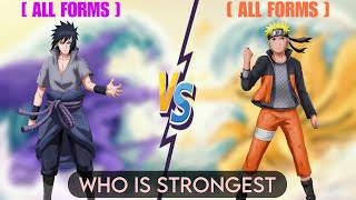 Naruto vs Sasuke all forms | who is strongest #anime #whoisstrongest #naruto