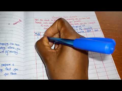 How to make a shopping list / Everything you need to know / English writing