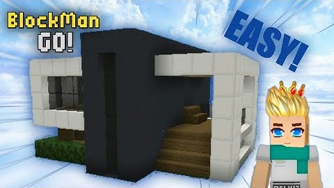 How To Build A Small Modern House In SKY BLOCK | Blockman Go ~