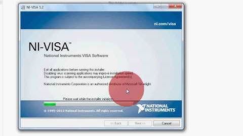 NI-VISA  5.2 Driver installation   ( tut  2 )