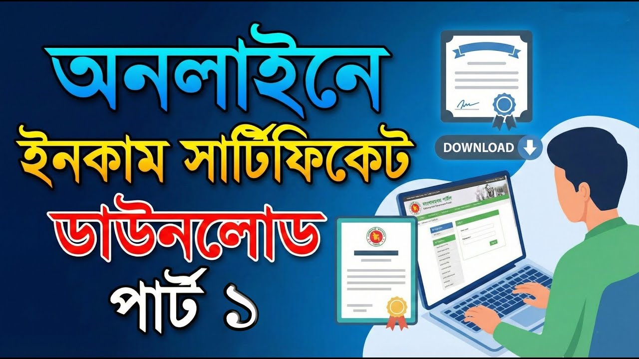 How to apply income certificate online | অনলাইনে ইনকাম সার্টিফিকেট কি ভাবে ডাউনলোড করবেন | Part 1