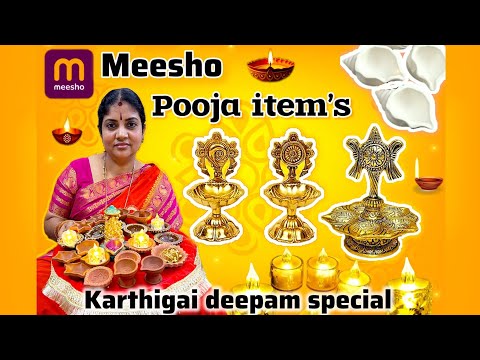 Meesho விளக்கு collections 🪔 கார்த்திகை தீபதிருக்காக வாங்கிய அழகான விளக்குகள்🪔#meesho