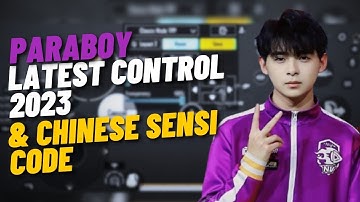 NEW PARABOY SENSITIVITY 2023 AND LATEST 4 FINGER CONTROL CODE | PARABOY SENSITIVITY CODE |#bgmi