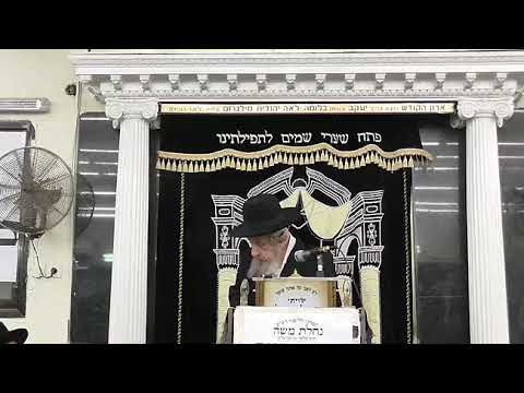 רשכבה"ג מרן הגאון רבי דב לנדו שליט"א בשיעור בענין מעלת תורת חסד בביהמ"ד נחלת משה - בשנת תשע"ט