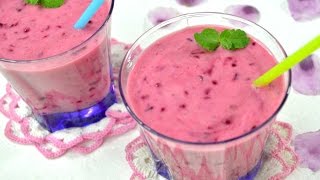 Blackcurrant and Banana Smoothie - How to Make - [Tasty Dishes]