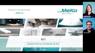 Nitinol Webinar 2023 Meko Medtech Materials Webinar Series