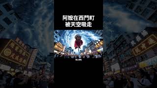阿嬤在西門町被天空吸走#shorts#快樂阿嬤#ai #aivideo #ai影片 #阿嬤