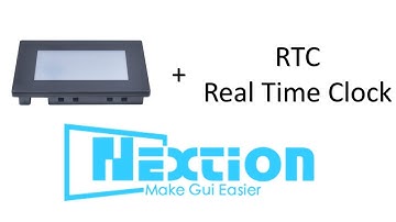 How to use RTC-real time clock in Nextion Hmi screen