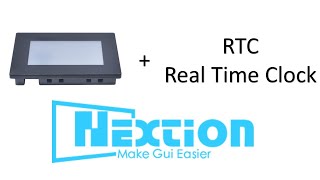 How to use RTC-real time clock in Nextion Hmi screen