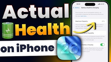 iOS 26: How to Check Actual Battery Health on iPhone? Find Battery Cycle Count on iPhone