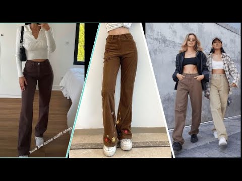 How to style brown pants in a not boring way #outfitideas #howtostyle 