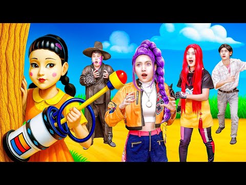 Rumi, ABBY & Jinu Bị Kéo Đến Trò Chơi Đáng Sợ Của SAJA Boy 👿 Thợ Săn K-Pop Chiến Đấu!