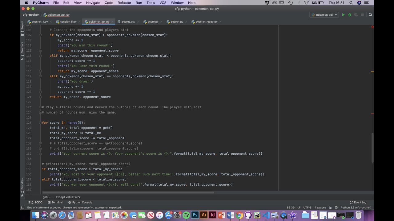 CFG - Python Project - Priscilla Luong - YouTube