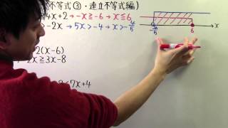 【高校数学】数Ⅰ-19 １次不等式③(連立不等式編)