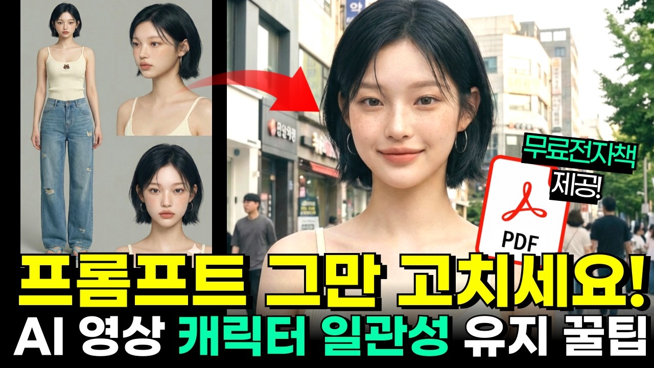 AI 영상 캐릭터 일관성 유지 왜 안될까?ㅣ AI 전문가는 이렇게 합니다. (프롬프트 무료전자책 제공)