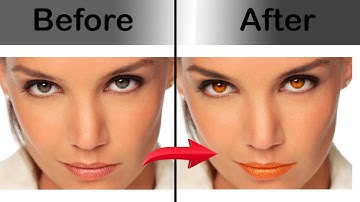 Photoshop Tutorial: How to change  Eye & Lip color in Photoshop CC