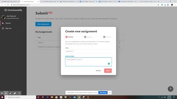 Creating a Screencastify Assignment (student responses upload automatically to your google drive)