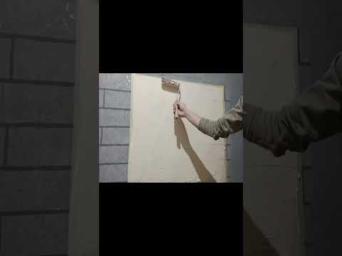 اصنع ديكور معجون بارز سهل ديكور حائط عتيق طلاء الجدران بطريقة جديدة و سهلة 